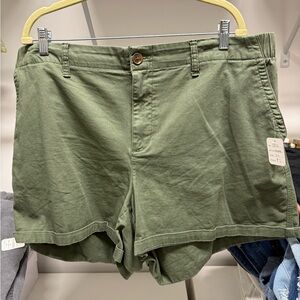 Olive Green Women's Shorts